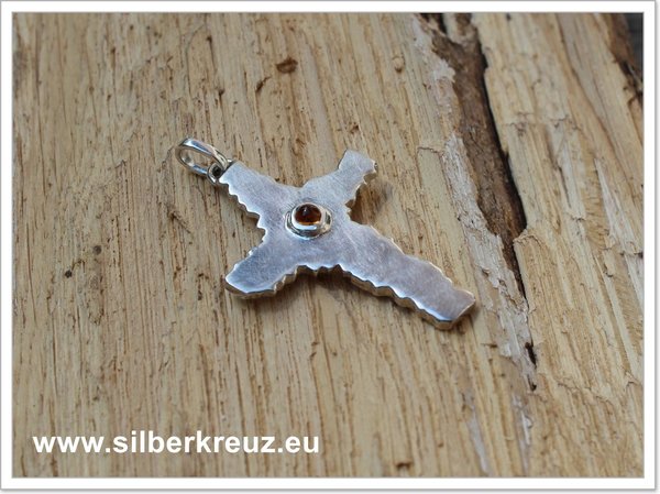 Kreuz "Josef" Silber 925 mit Citrin