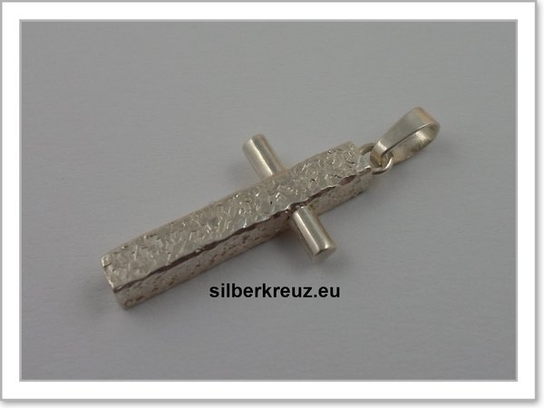 Kreuzanhänger Silber 925 - Handarbeit-