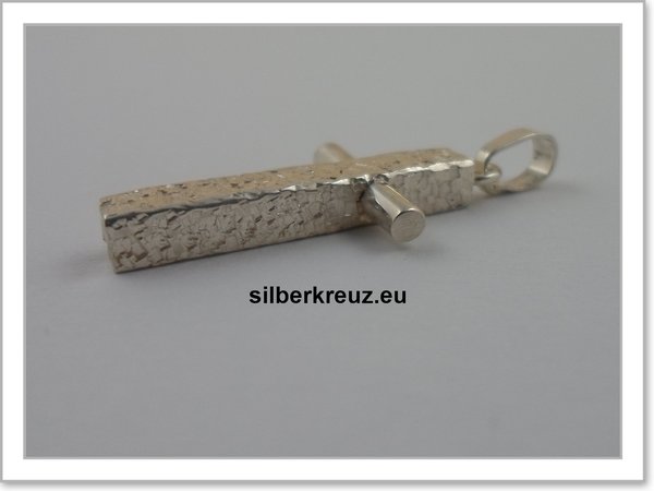 Kreuzanhänger Silber 925 - Handarbeit-