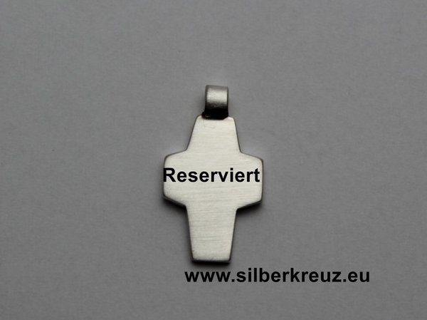 Reserviert - kleines Kreuz "Paulus" Silber 925