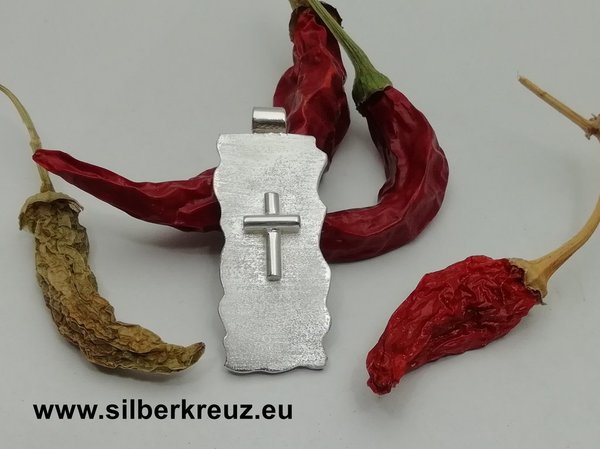 Kreuzanhänger Silber 925 - die andere Art....