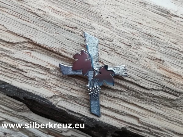 Kreuz mit Reben Silber 925